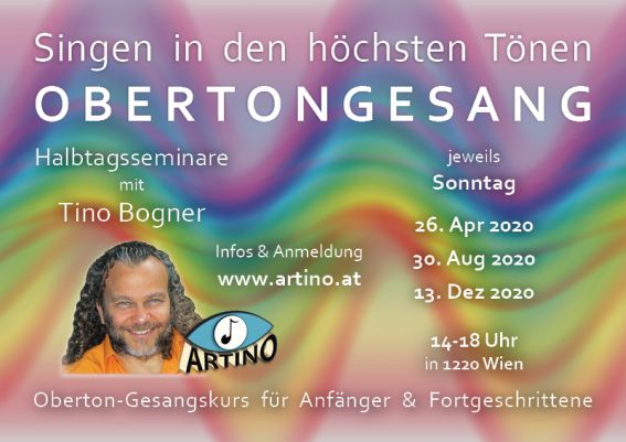 Flyer für Obertongesang-Seminare 2020