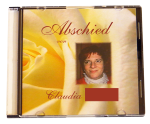 Personalisierte Abschieds-CD von Claudia (Slim-Case) 