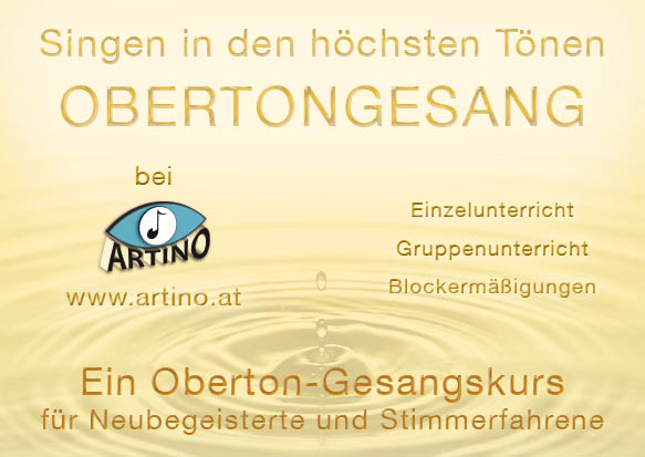 Obertonkurs-Flyer - Vorderseite