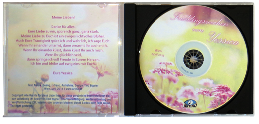 Personalisierte Abschieds-CD von Jessica (Slim-Case open)